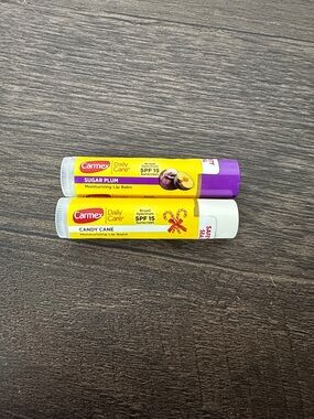 Carmex Daily Care Sugar Plum & Candy Cane Moisturizing Lip Balm Duo